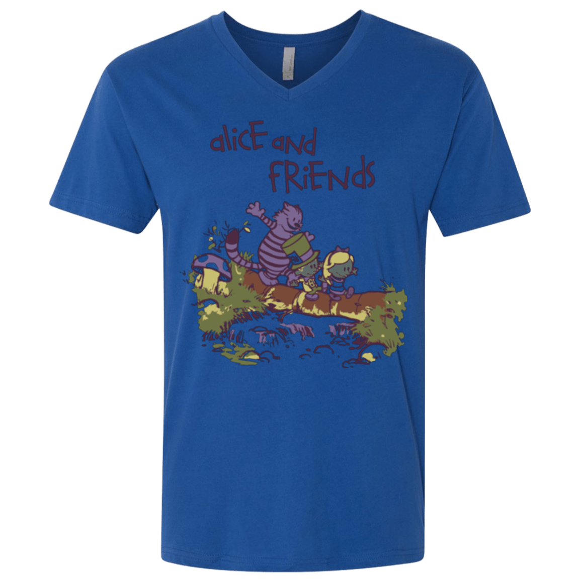 T-Shirts Royal / X-Small Alice and Friends Men's Premium V-Neck