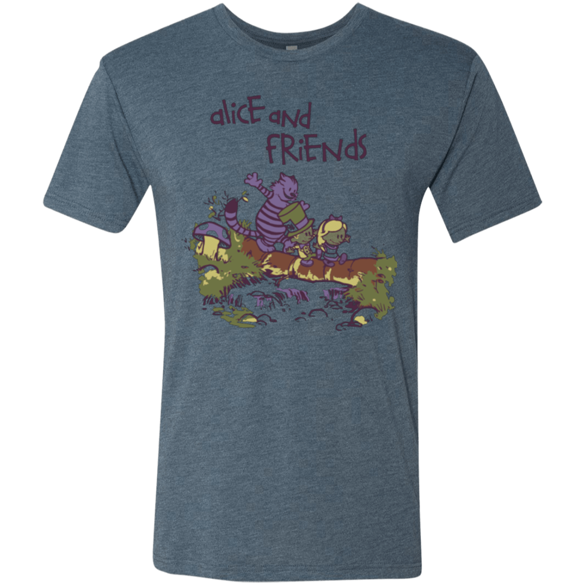 T-Shirts Indigo / Small Alice and Friends Men's Triblend T-Shirt