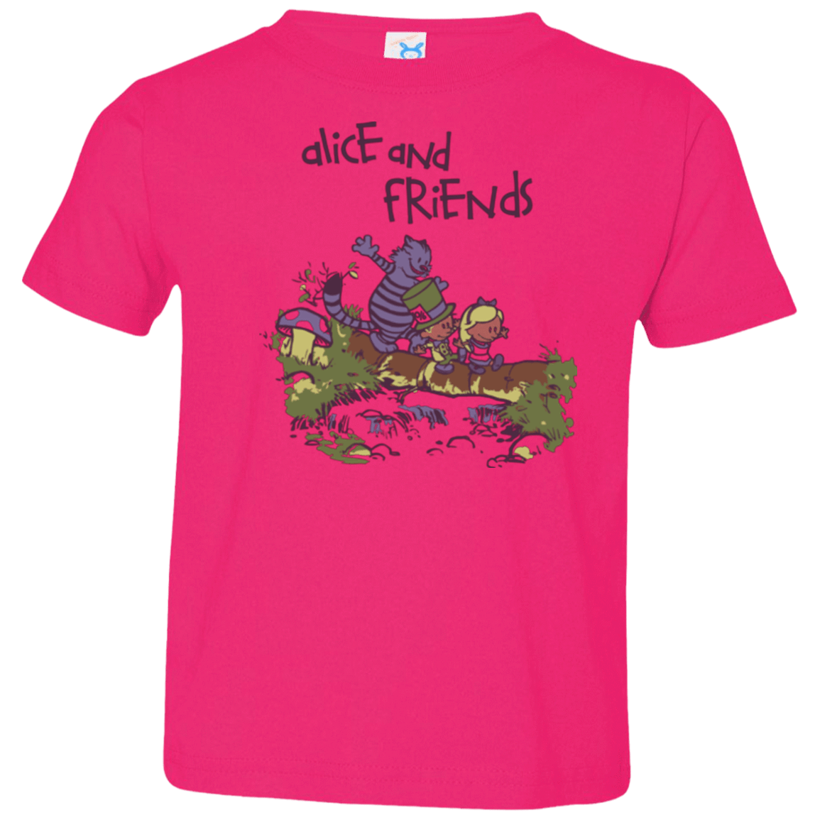 T-Shirts Hot Pink / 2T Alice and Friends Toddler Premium T-Shirt