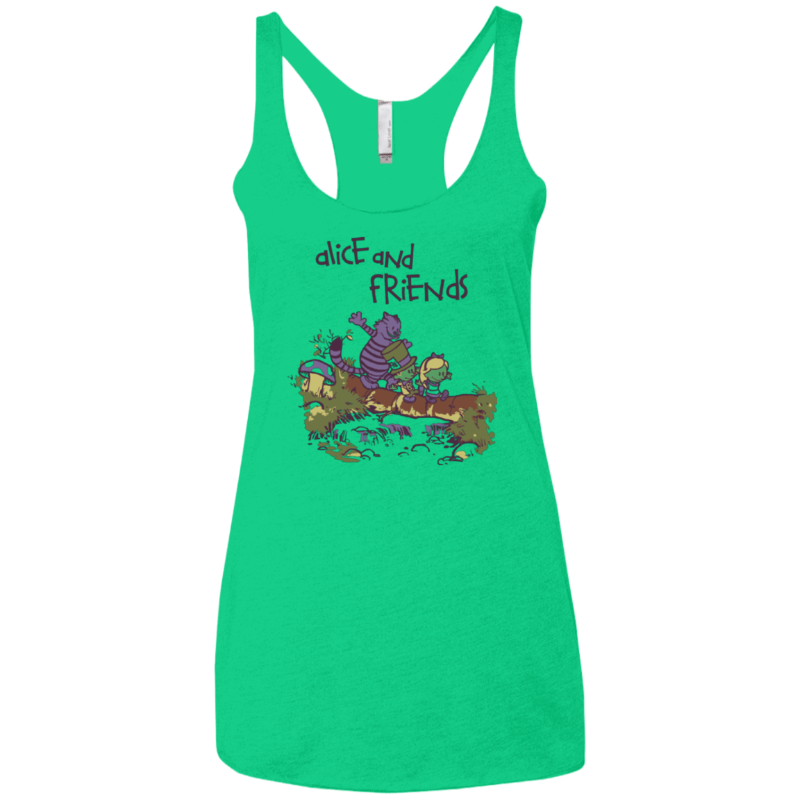 T-Shirts Envy / X-Small Alice and Friends Women's Triblend Racerback Tank