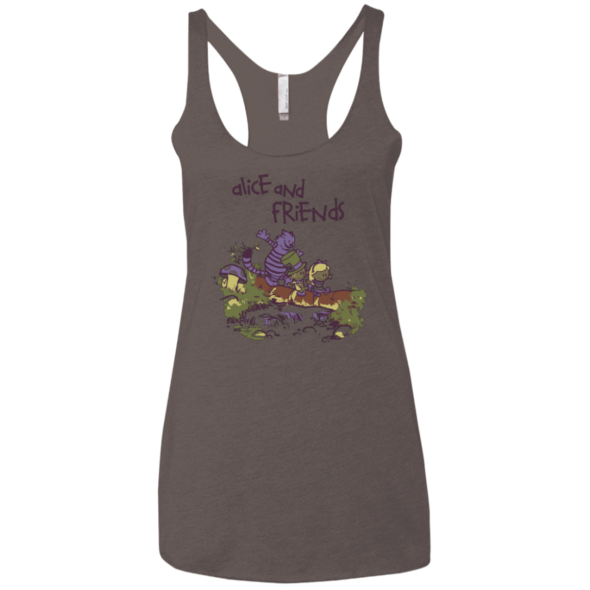 T-Shirts Macchiato / X-Small Alice and Friends Women's Triblend Racerback Tank
