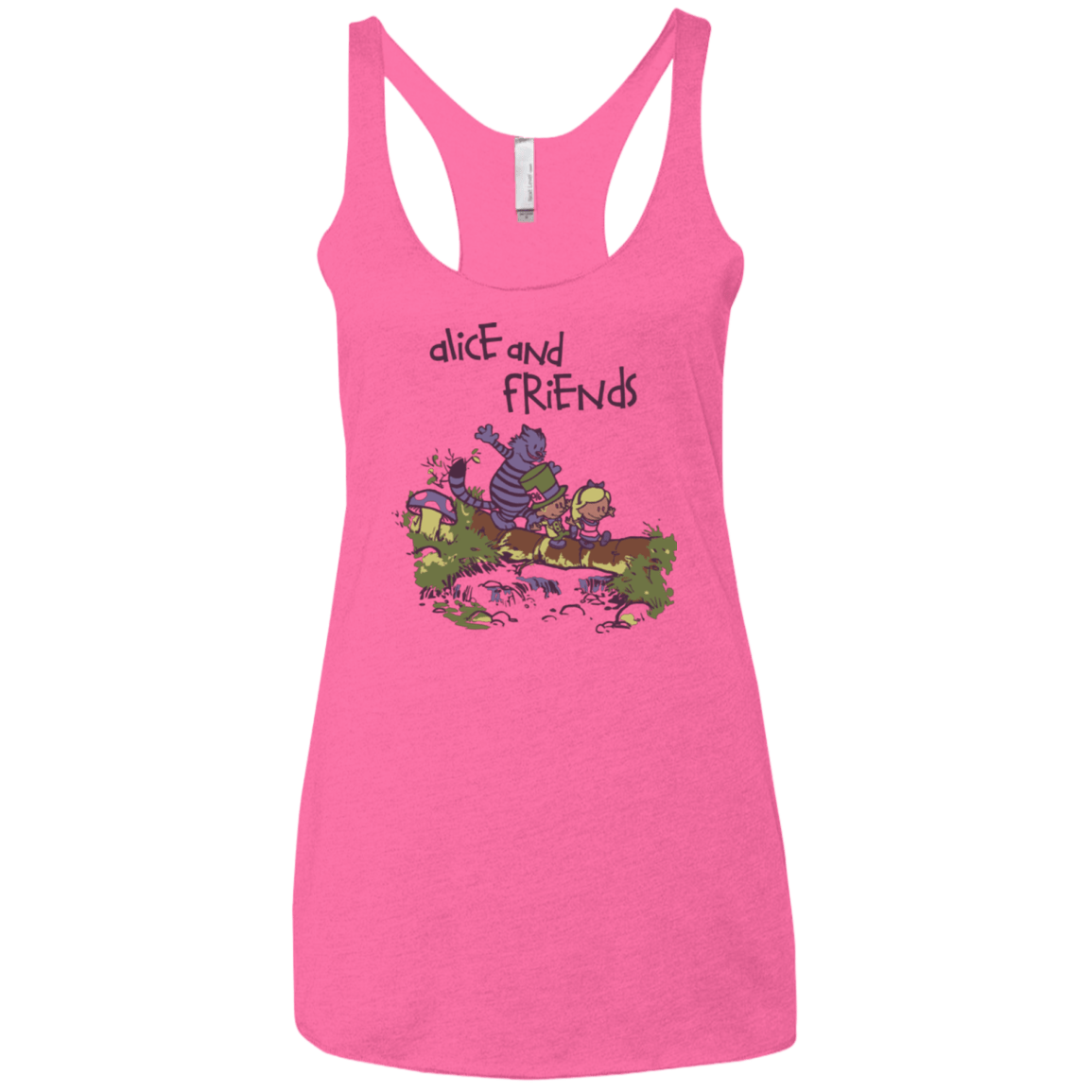 T-Shirts Vintage Pink / X-Small Alice and Friends Women's Triblend Racerback Tank