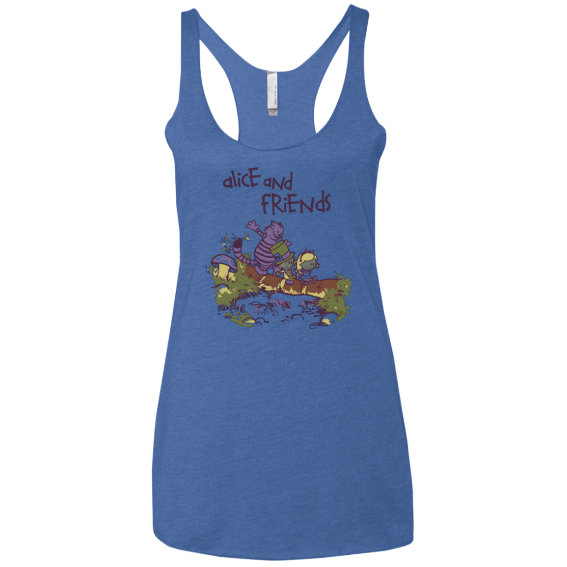 T-Shirts Vintage Royal / X-Small Alice and Friends Women's Triblend Racerback Tank