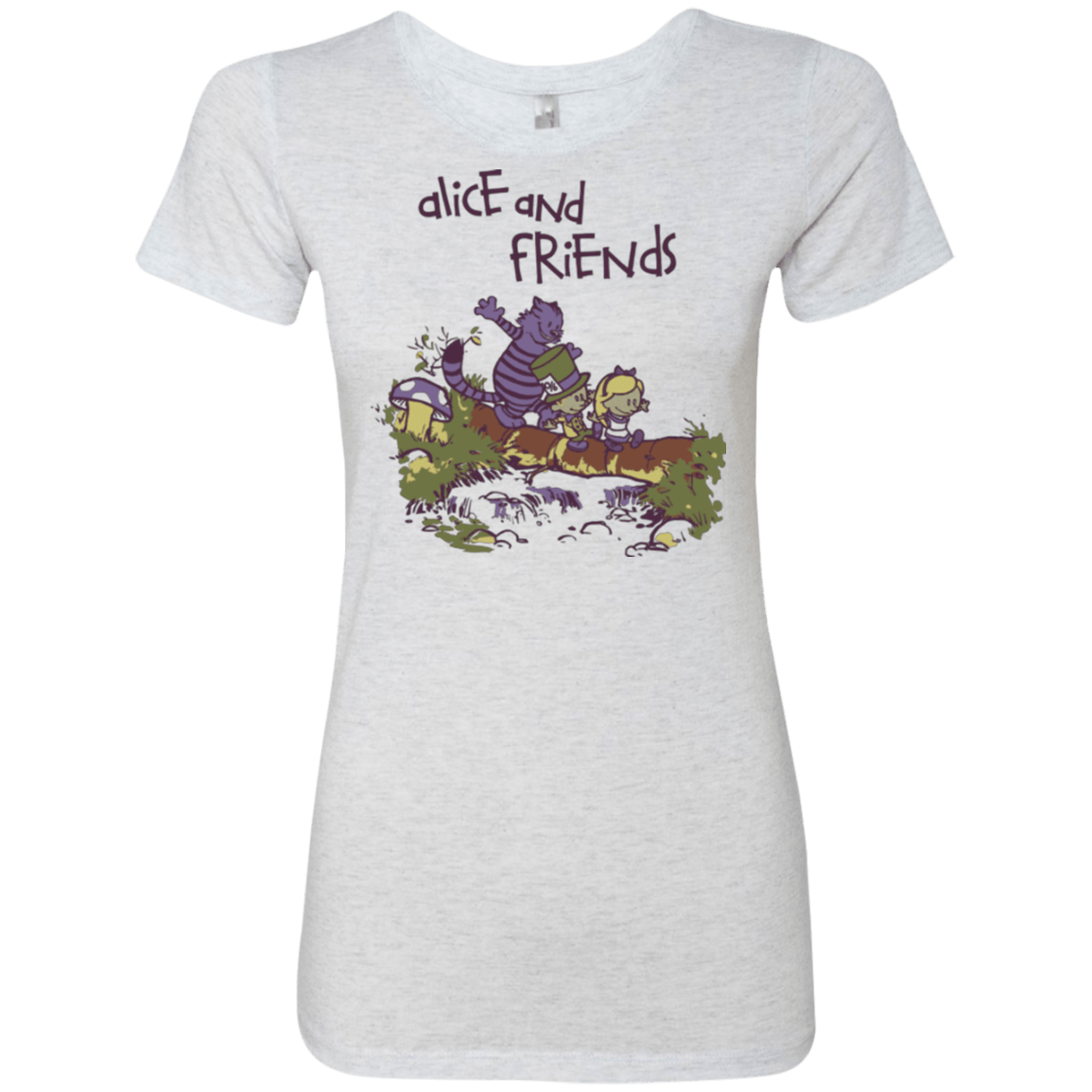 T-Shirts Heather White / Small Alice and Friends Women's Triblend T-Shirt