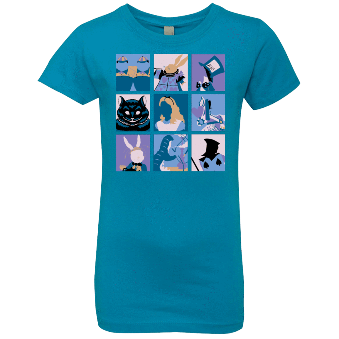 T-Shirts Turquoise / YXS Alice Pop Girls Premium T-Shirt