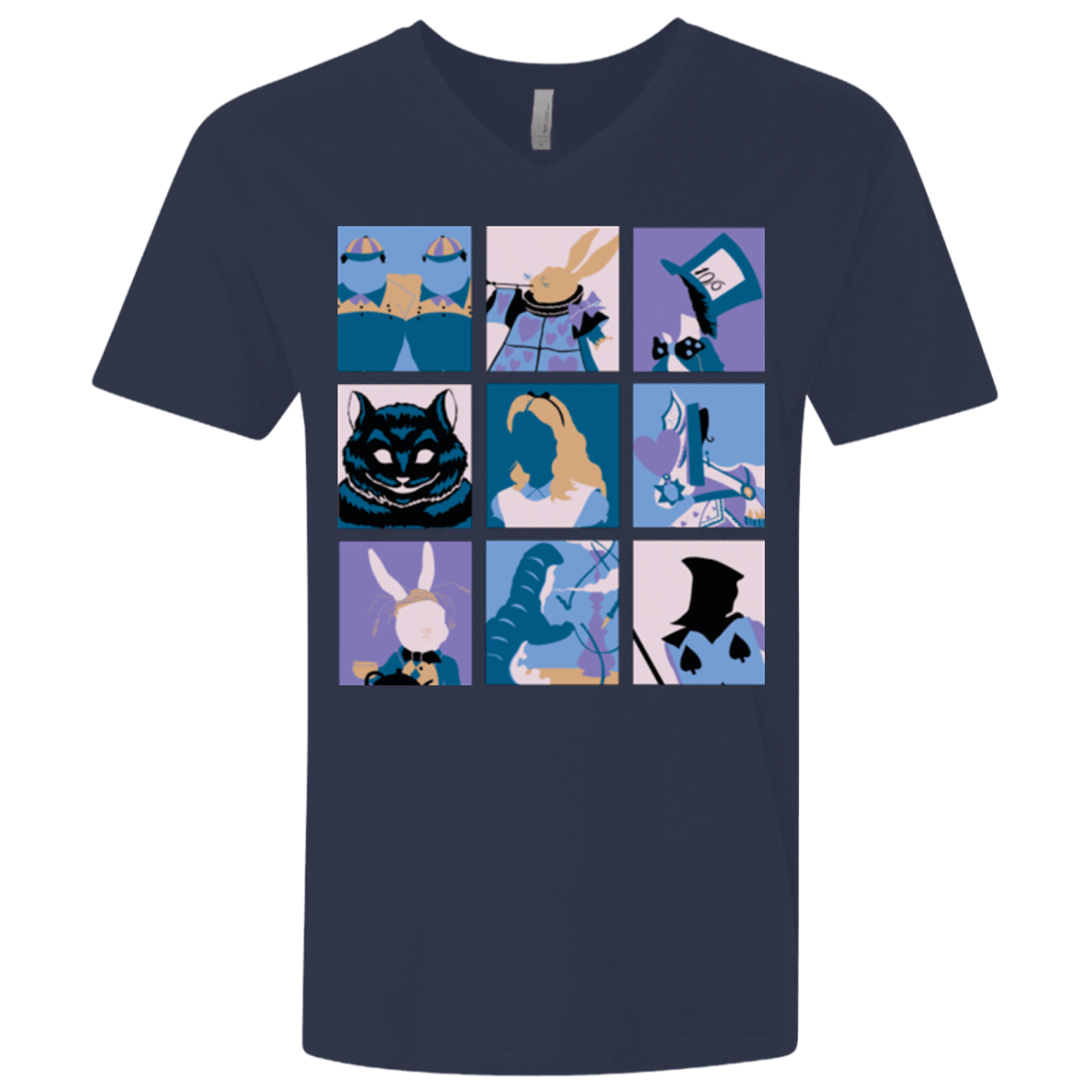 T-Shirts Midnight Navy / X-Small Alice Pop Men's Premium V-Neck