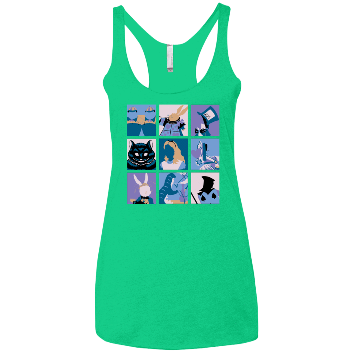 T-Shirts Envy / X-Small Alice Pop Women's Triblend Racerback Tank