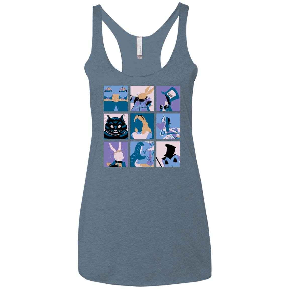 T-Shirts Indigo / X-Small Alice Pop Women's Triblend Racerback Tank