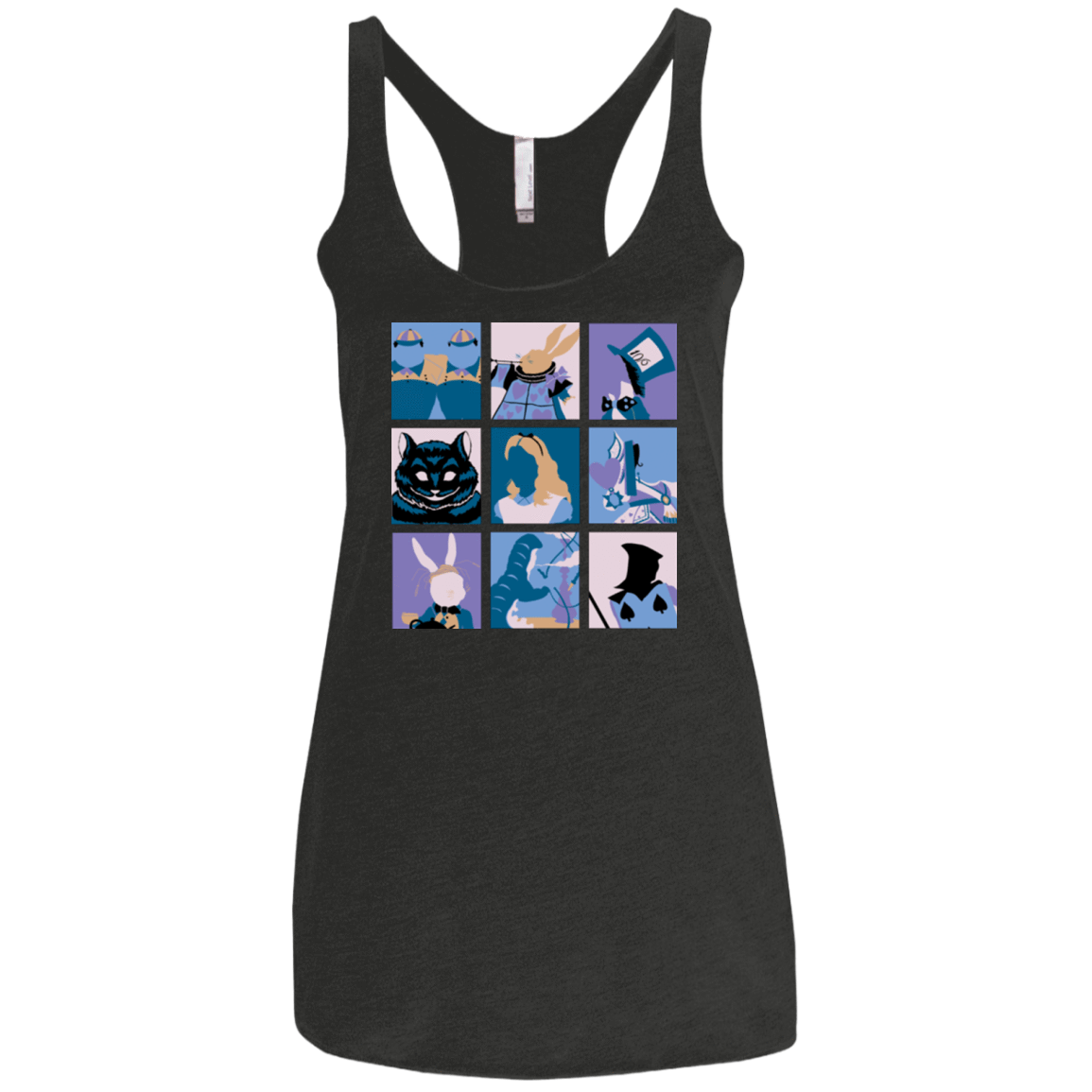 T-Shirts Vintage Black / X-Small Alice Pop Women's Triblend Racerback Tank