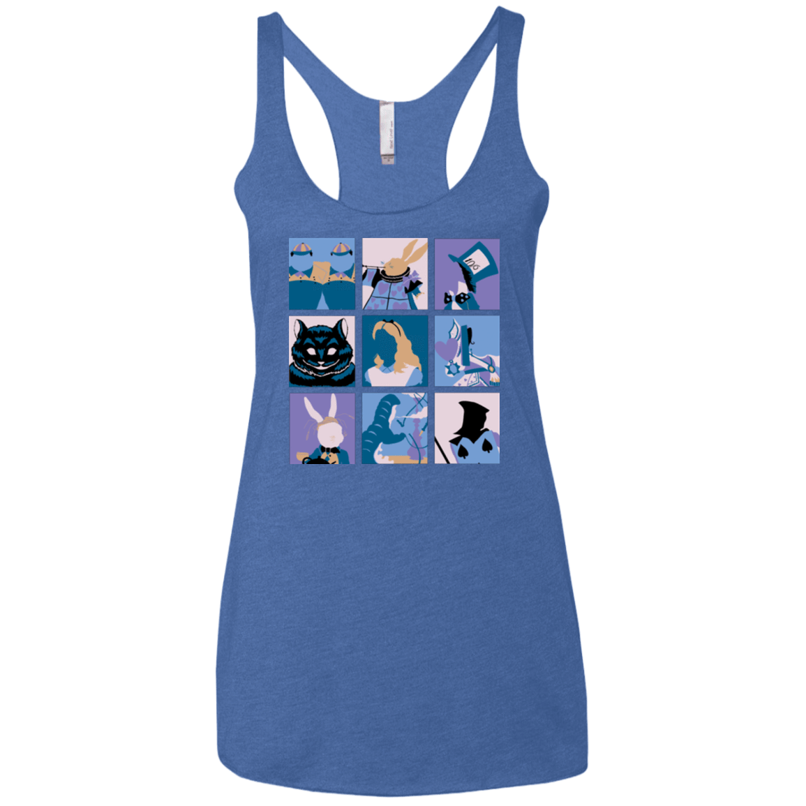 T-Shirts Vintage Royal / X-Small Alice Pop Women's Triblend Racerback Tank