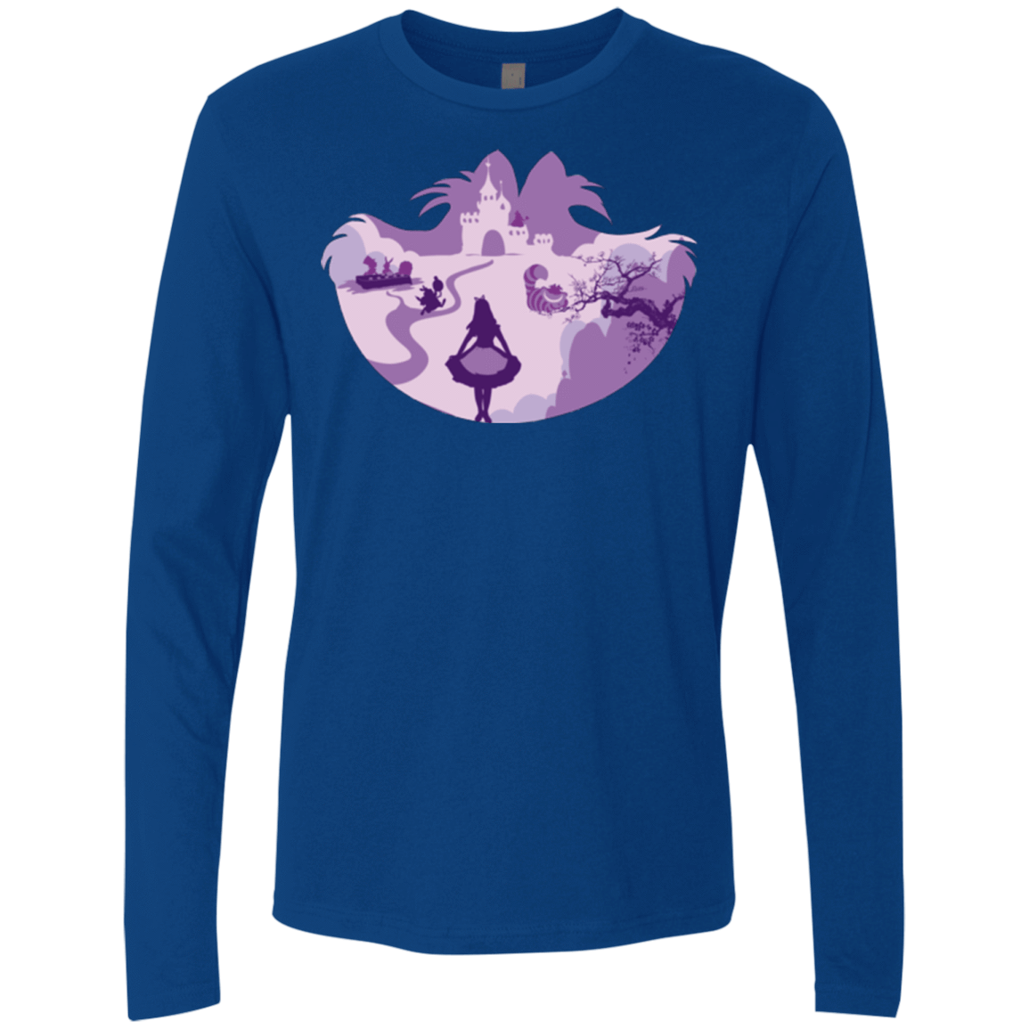 T-Shirts Royal / Small Alice Portrait Pop Men's Premium Long Sleeve