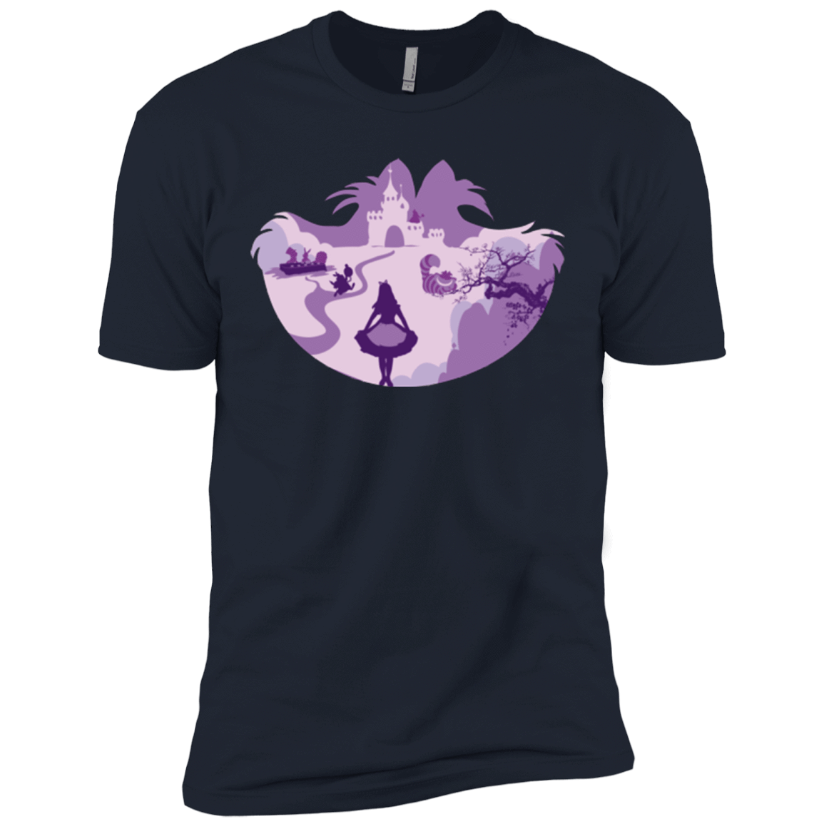 T-Shirts Midnight Navy / X-Small Alice Portrait Pop Men's Premium T-Shirt