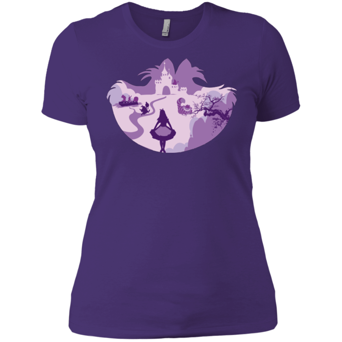 T-Shirts Purple / X-Small Alice Portrait Pop Women's Premium T-Shirt