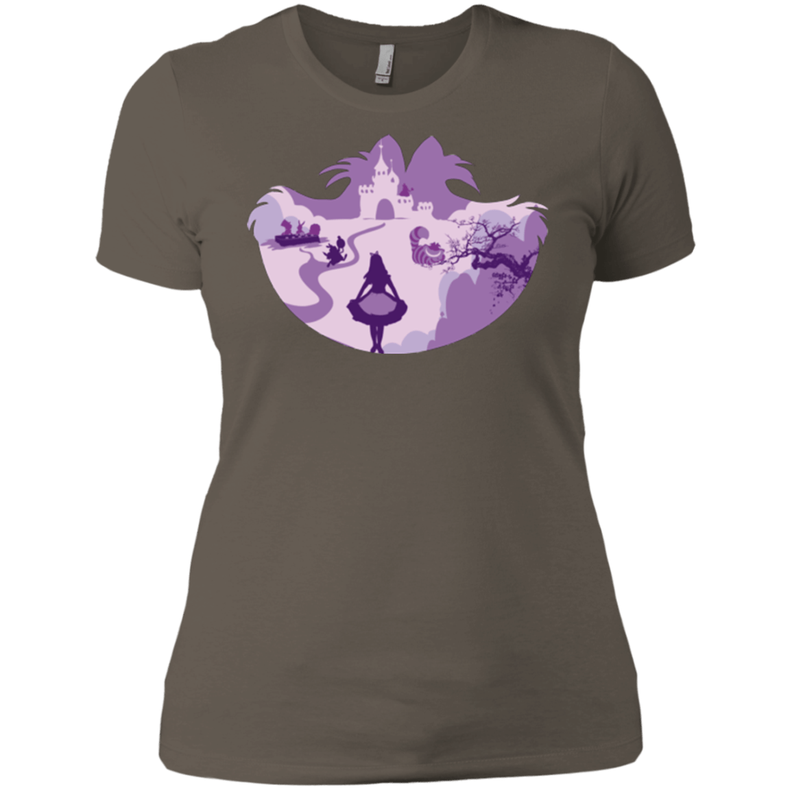 T-Shirts Warm Grey / X-Small Alice Portrait Pop Women's Premium T-Shirt