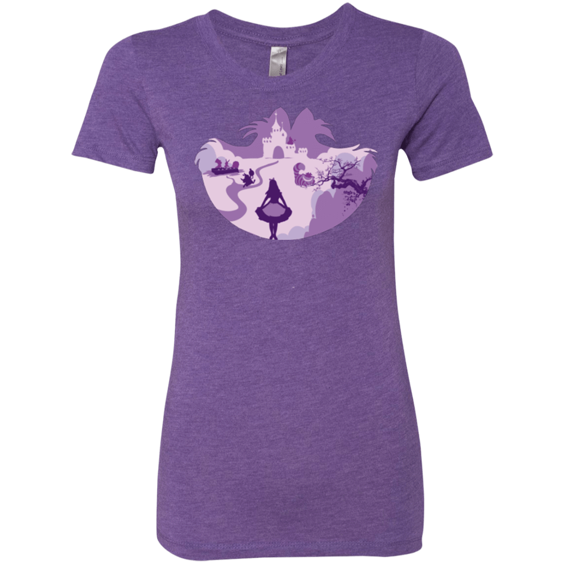 T-Shirts Purple Rush / Small Alice Portrait Pop Women's Triblend T-Shirt