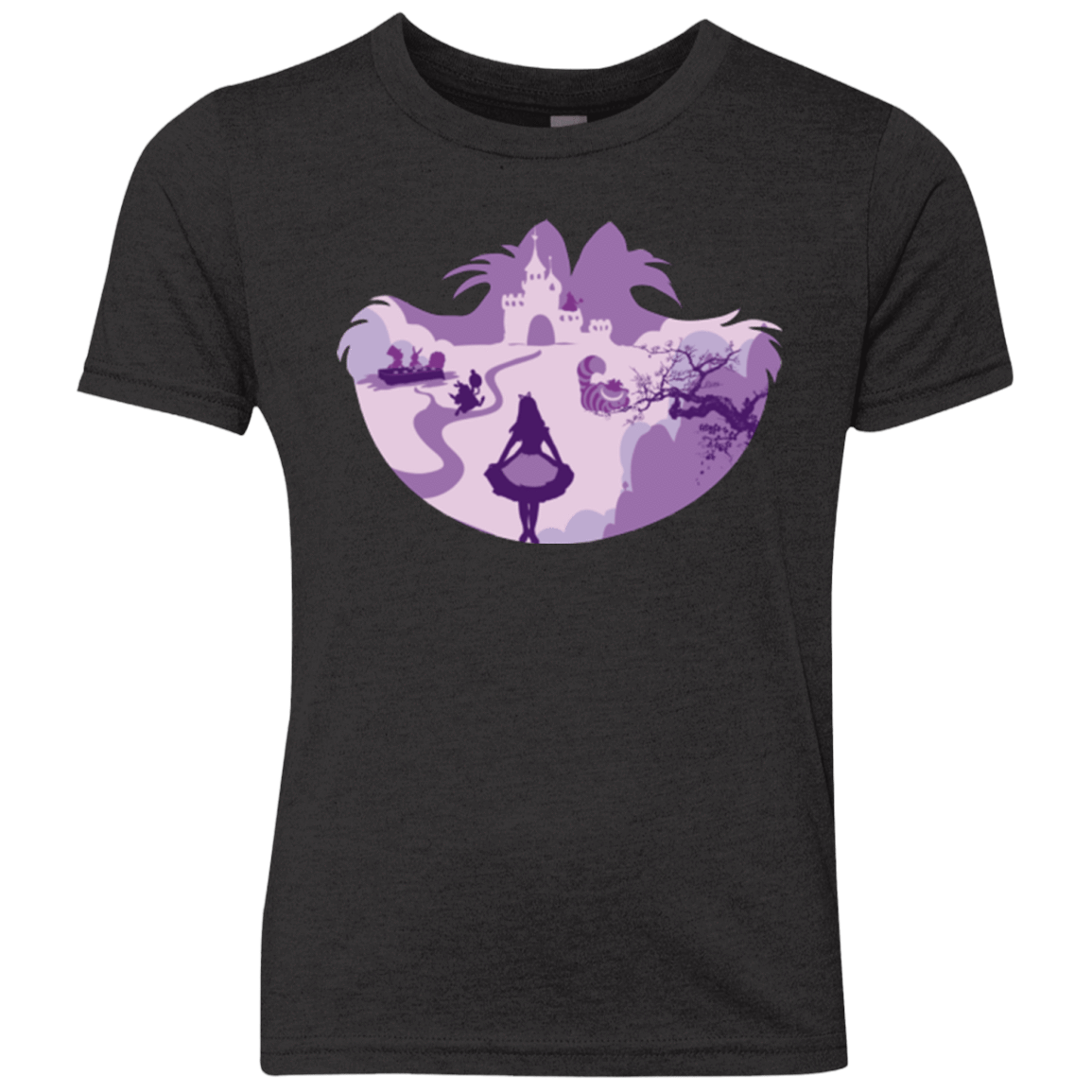 T-Shirts Vintage Black / YXS Alice Portrait Pop Youth Triblend T-Shirt