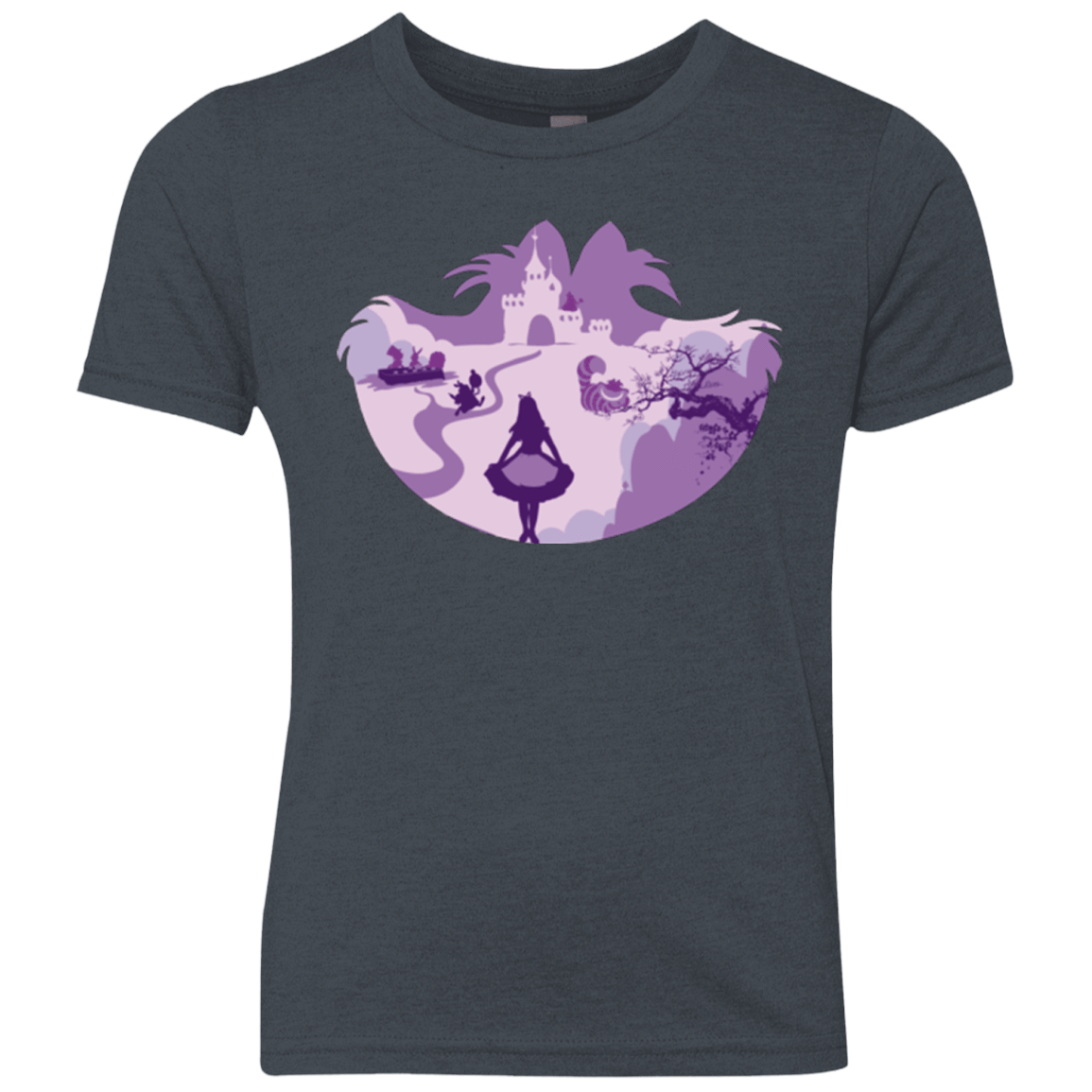 T-Shirts Vintage Navy / YXS Alice Portrait Pop Youth Triblend T-Shirt