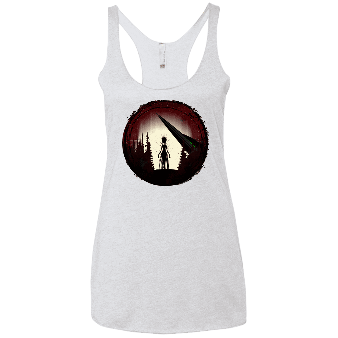 T-Shirts Heather White / X-Small Alien Armor Women's Triblend Racerback Tank
