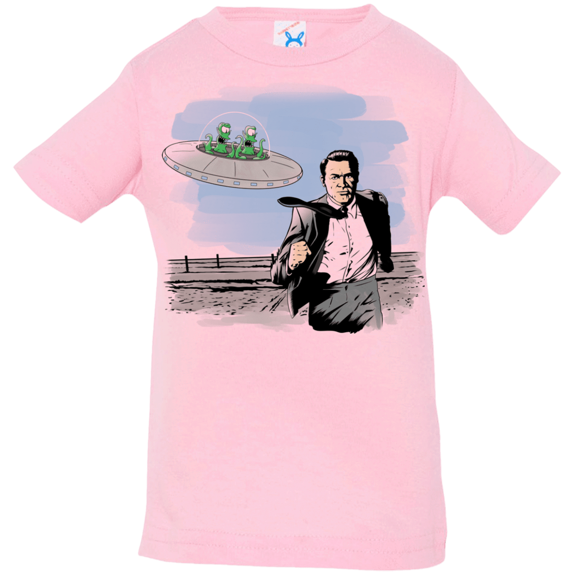 T-Shirts Pink / 6 Months Alien Attack Infant Premium T-Shirt