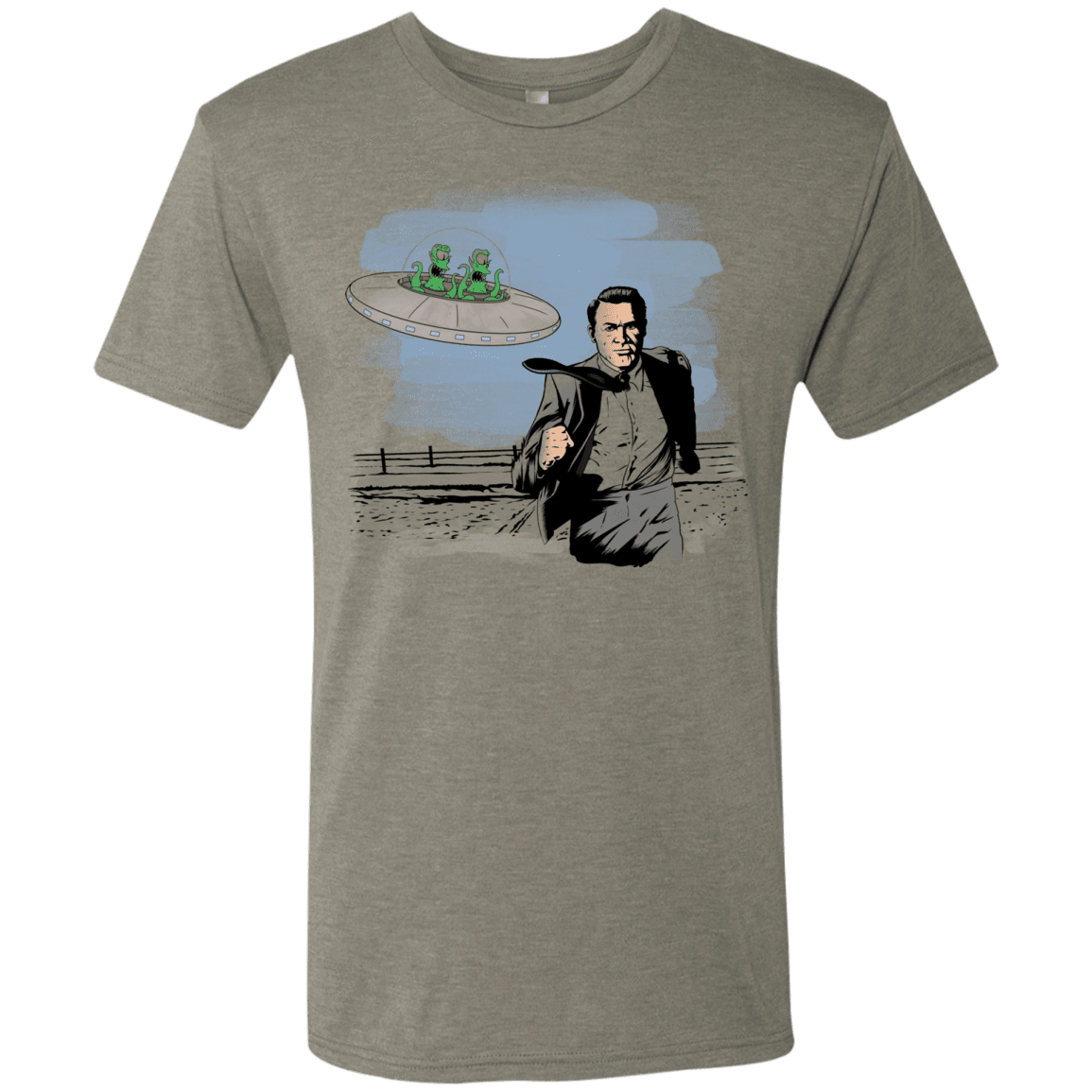 Alien Attack Men's Triblend T-Shirt