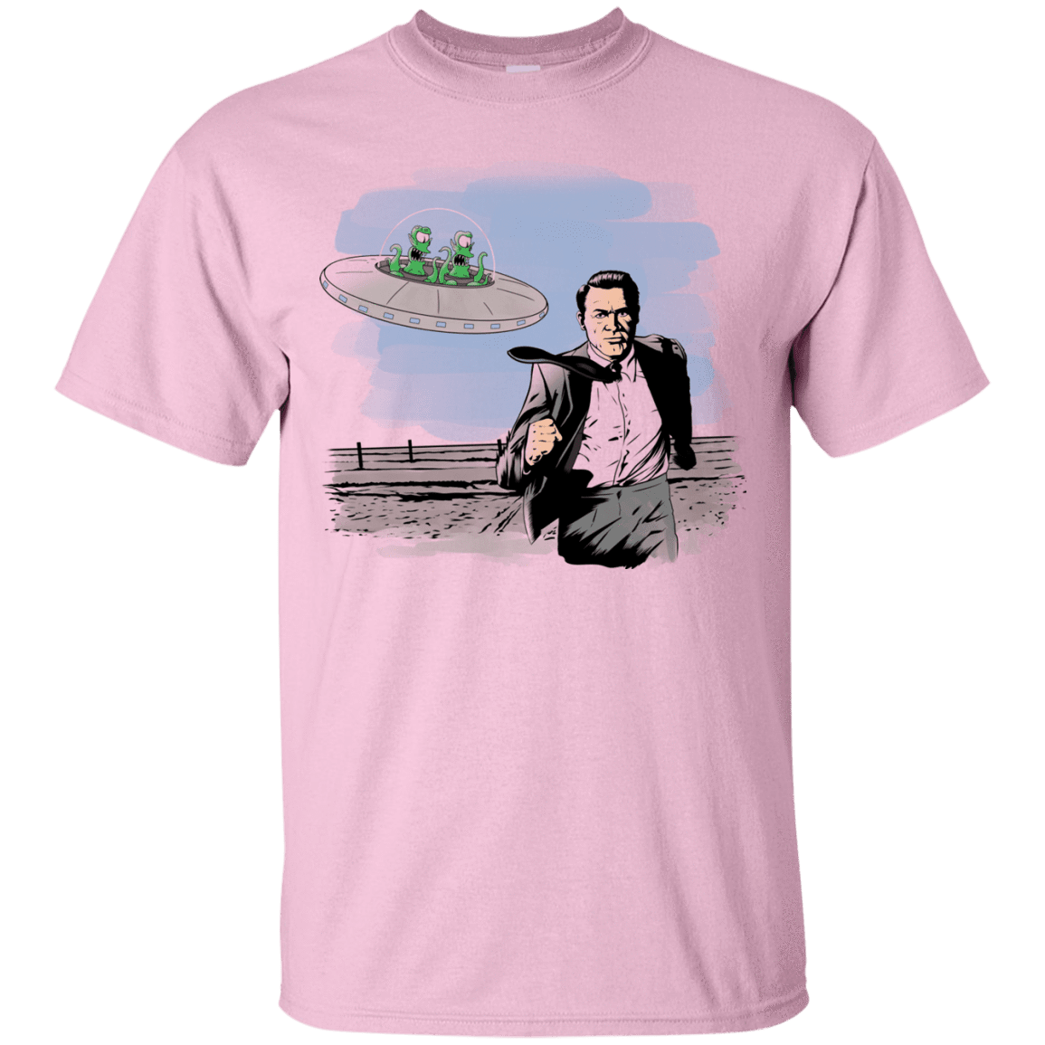 T-Shirts Light Pink / Small Alien Attack T-Shirt