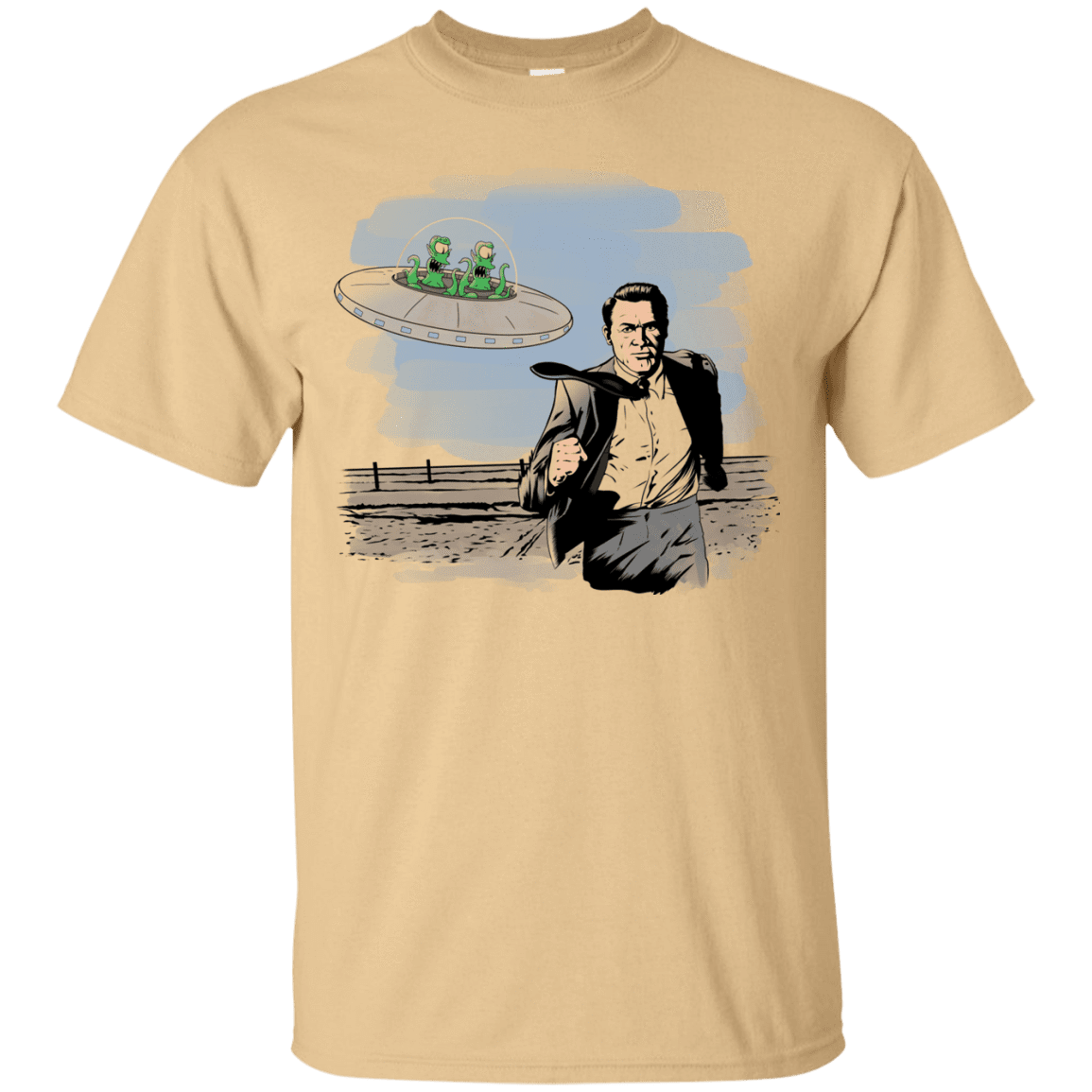 T-Shirts Vegas Gold / Small Alien Attack T-Shirt