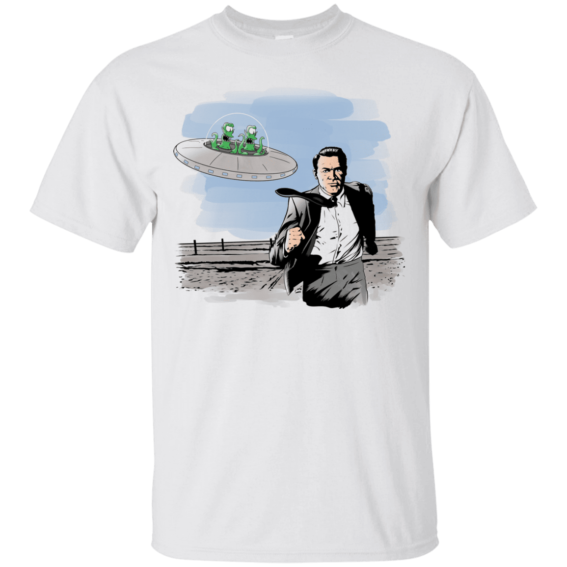 T-Shirts White / Small Alien Attack T-Shirt