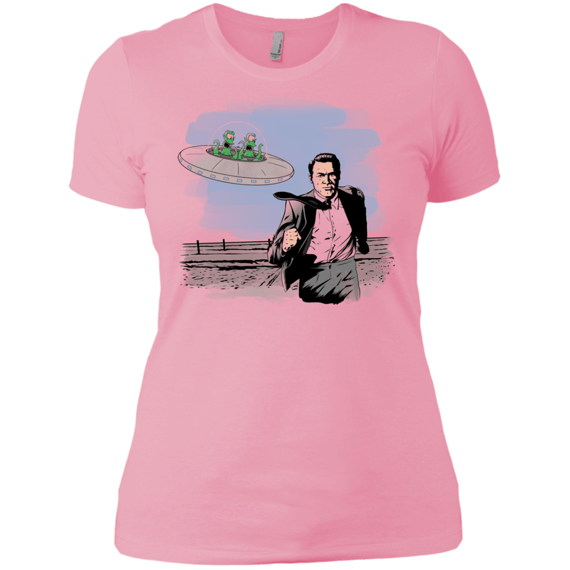 T-Shirts Light Pink / X-Small Alien Attack Women's Premium T-Shirt