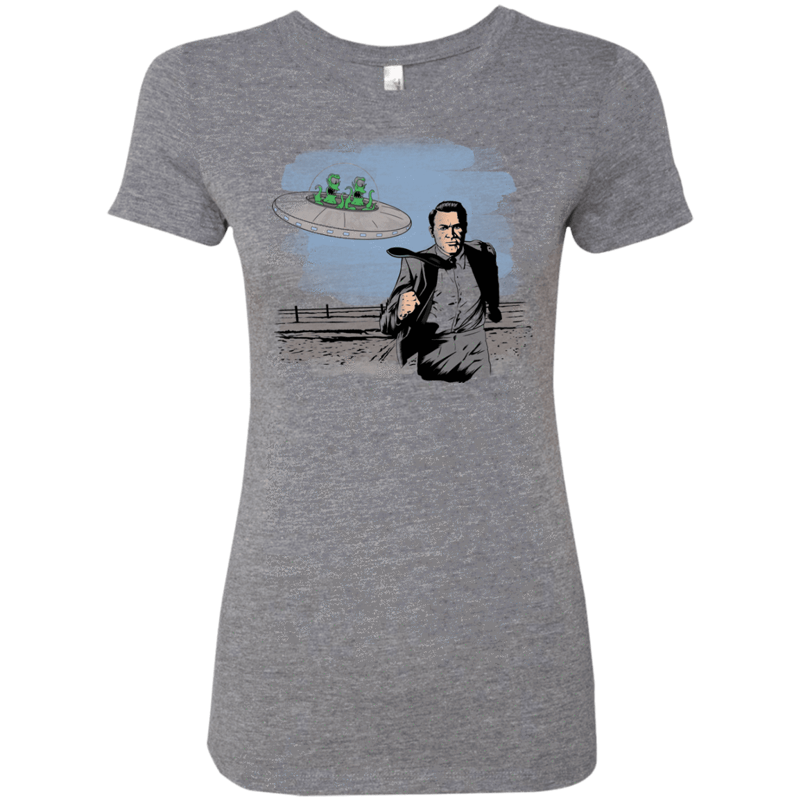 T-Shirts Premium Heather / Small Alien Attack Women's Triblend T-Shirt