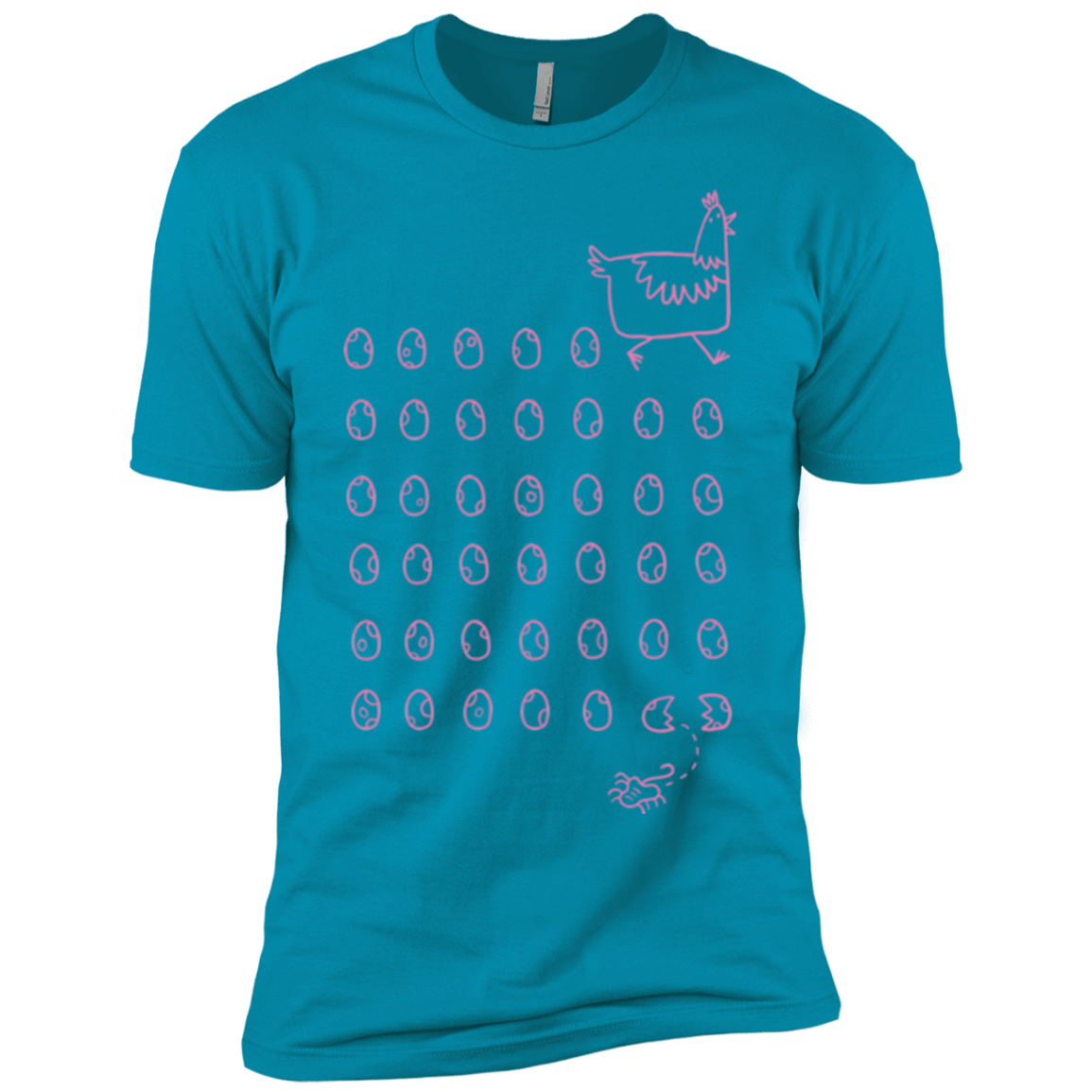 T-Shirts Turquoise / YXS Alien Chicken Boys Premium T-Shirt