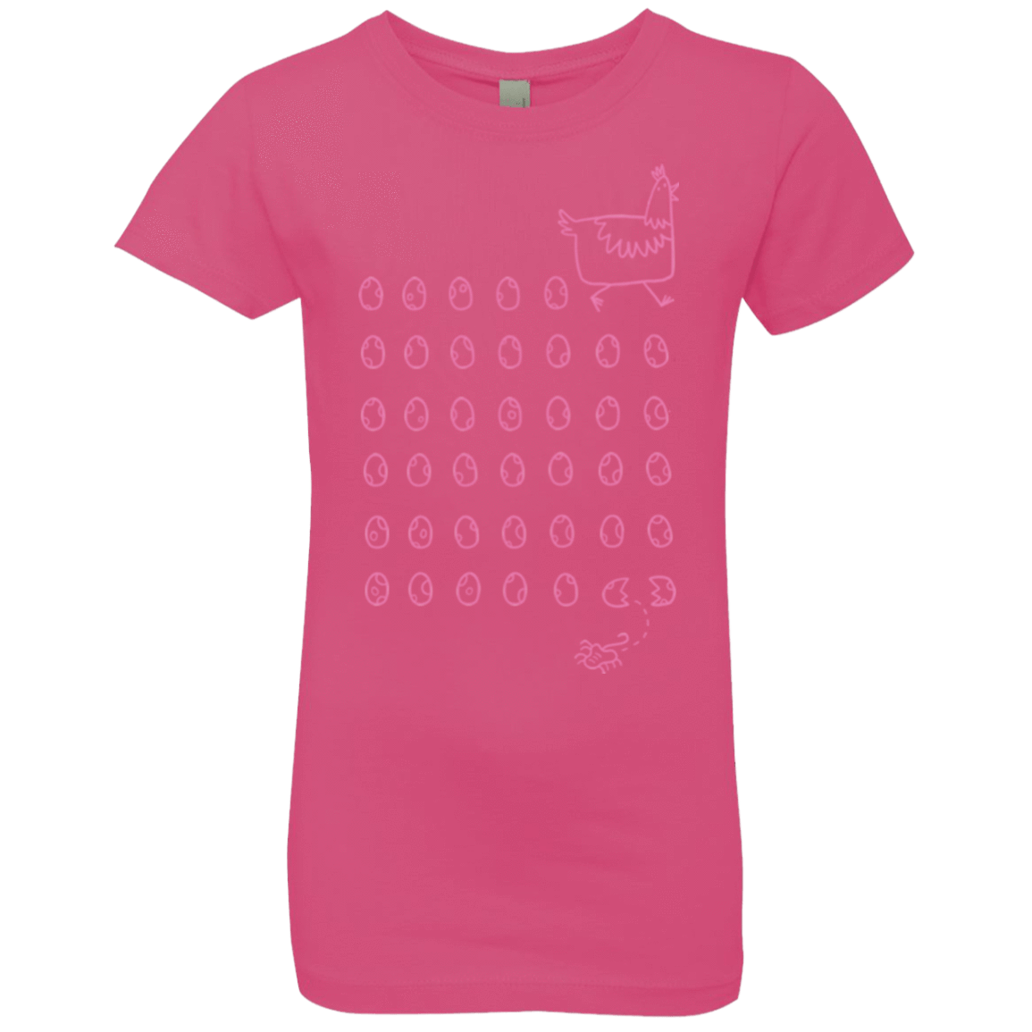 T-Shirts Hot Pink / YXS Alien Chicken Girls Premium T-Shirt