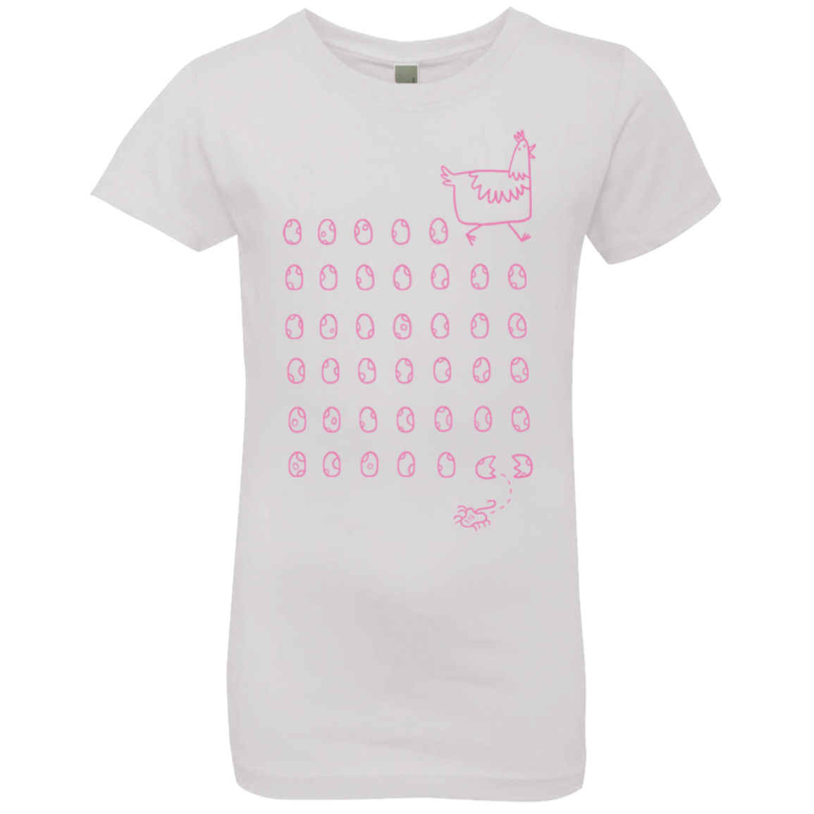 T-Shirts White / YXS Alien Chicken Girls Premium T-Shirt