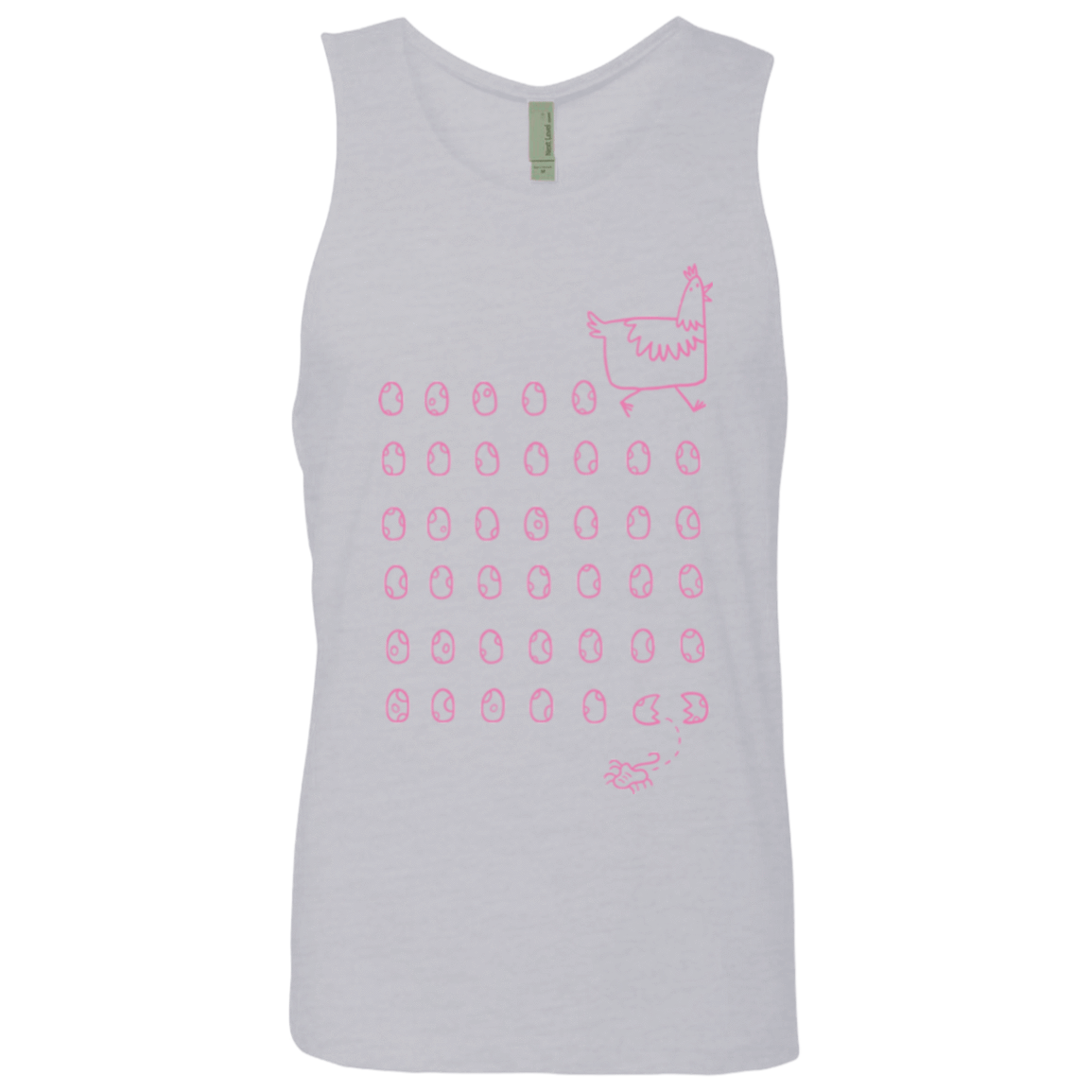 T-Shirts Heather Grey / Small Alien Chicken Men's Premium Tank Top