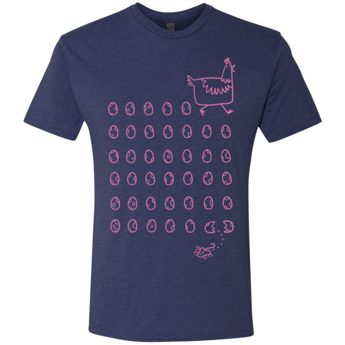 T-Shirts Vintage Navy / Small Alien Chicken Men's Triblend T-Shirt