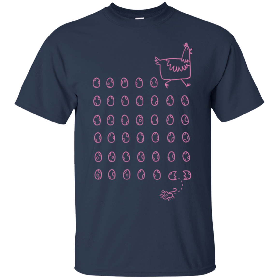 T-Shirts Navy / Small Alien Chicken T-Shirt