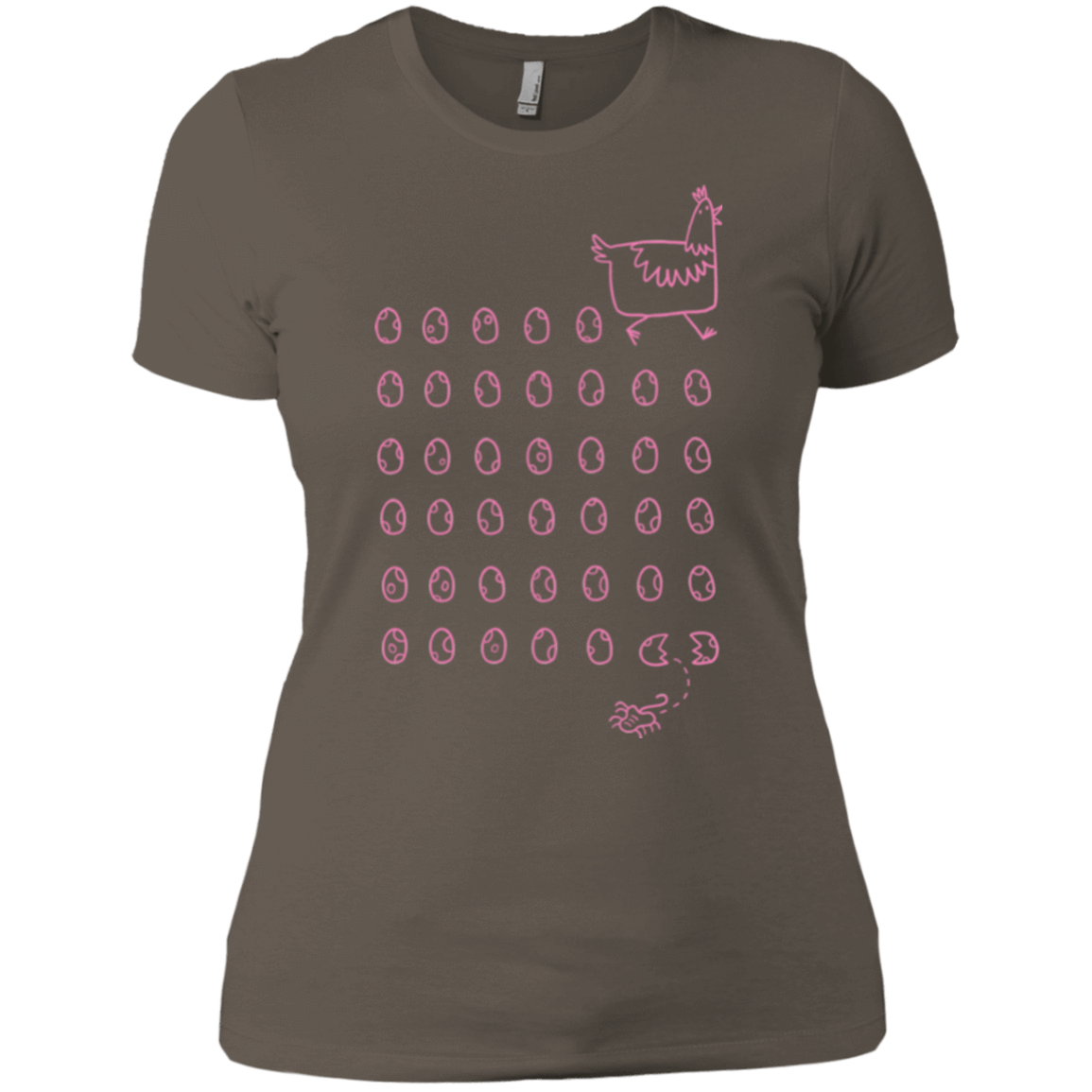 T-Shirts Warm Grey / X-Small Alien Chicken Women's Premium T-Shirt