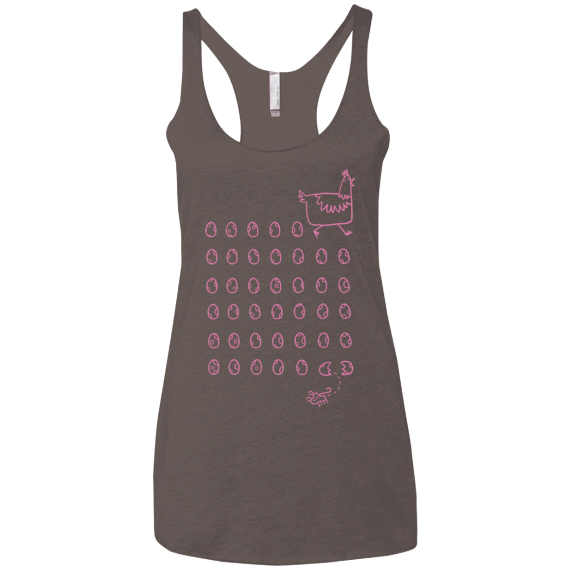 T-Shirts Macchiato / X-Small Alien Chicken Women's Triblend Racerback Tank