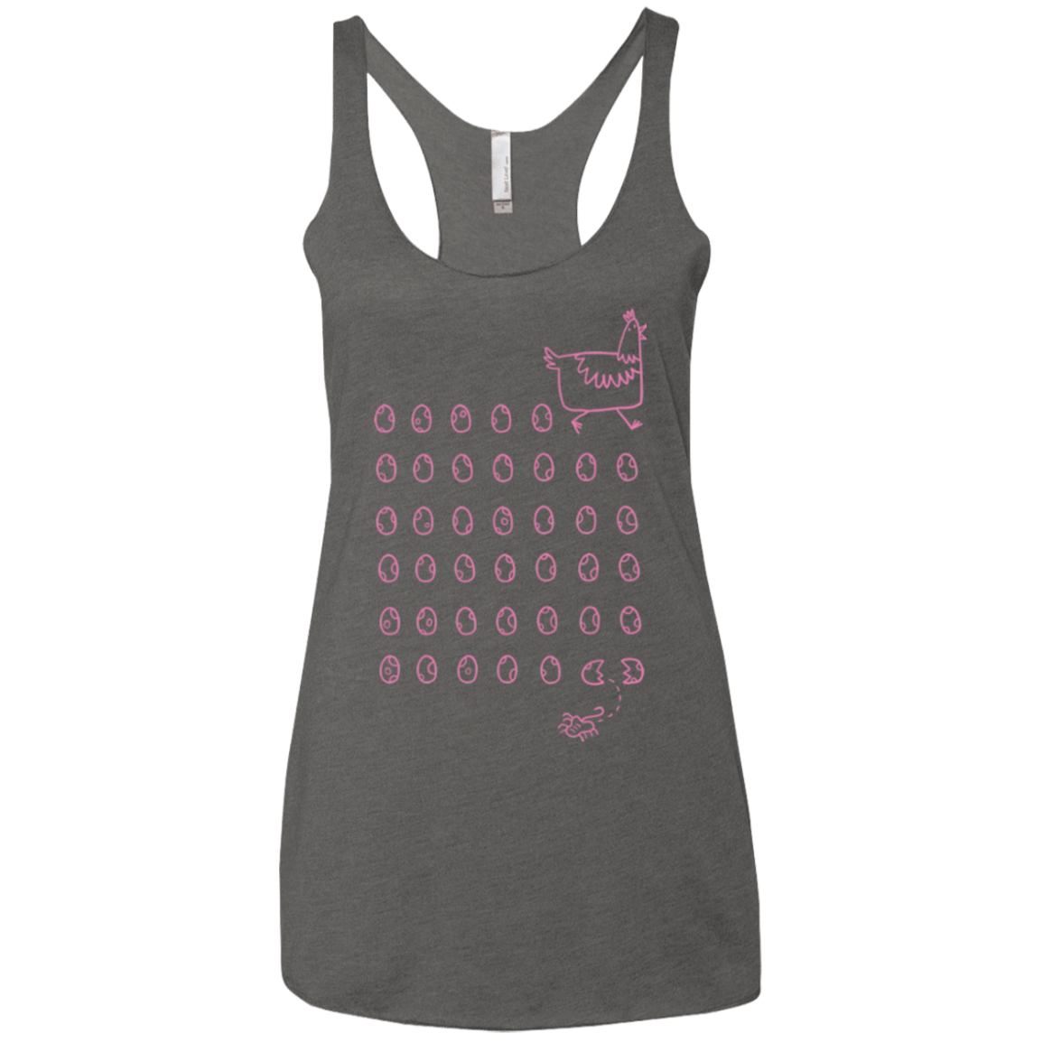 T-Shirts Premium Heather / X-Small Alien Chicken Women's Triblend Racerback Tank