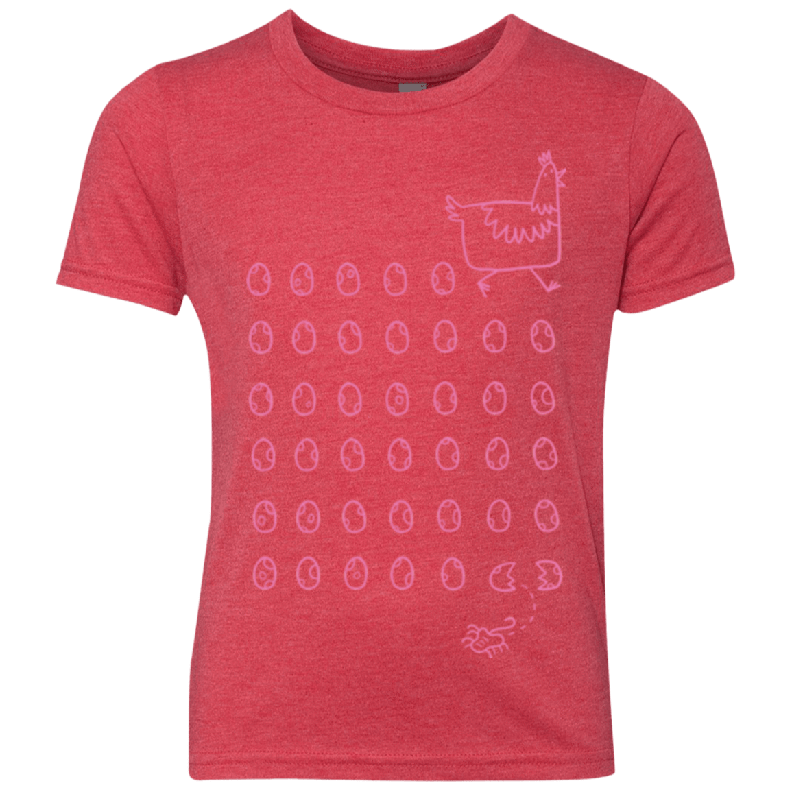 T-Shirts Vintage Red / YXS Alien Chicken Youth Triblend T-Shirt