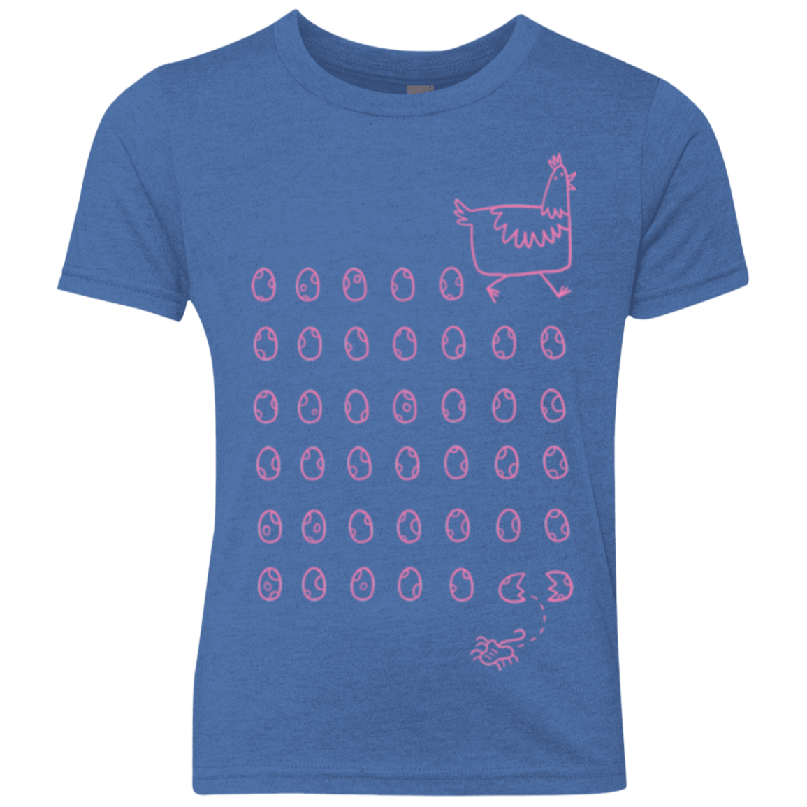 T-Shirts Vintage Royal / YXS Alien Chicken Youth Triblend T-Shirt