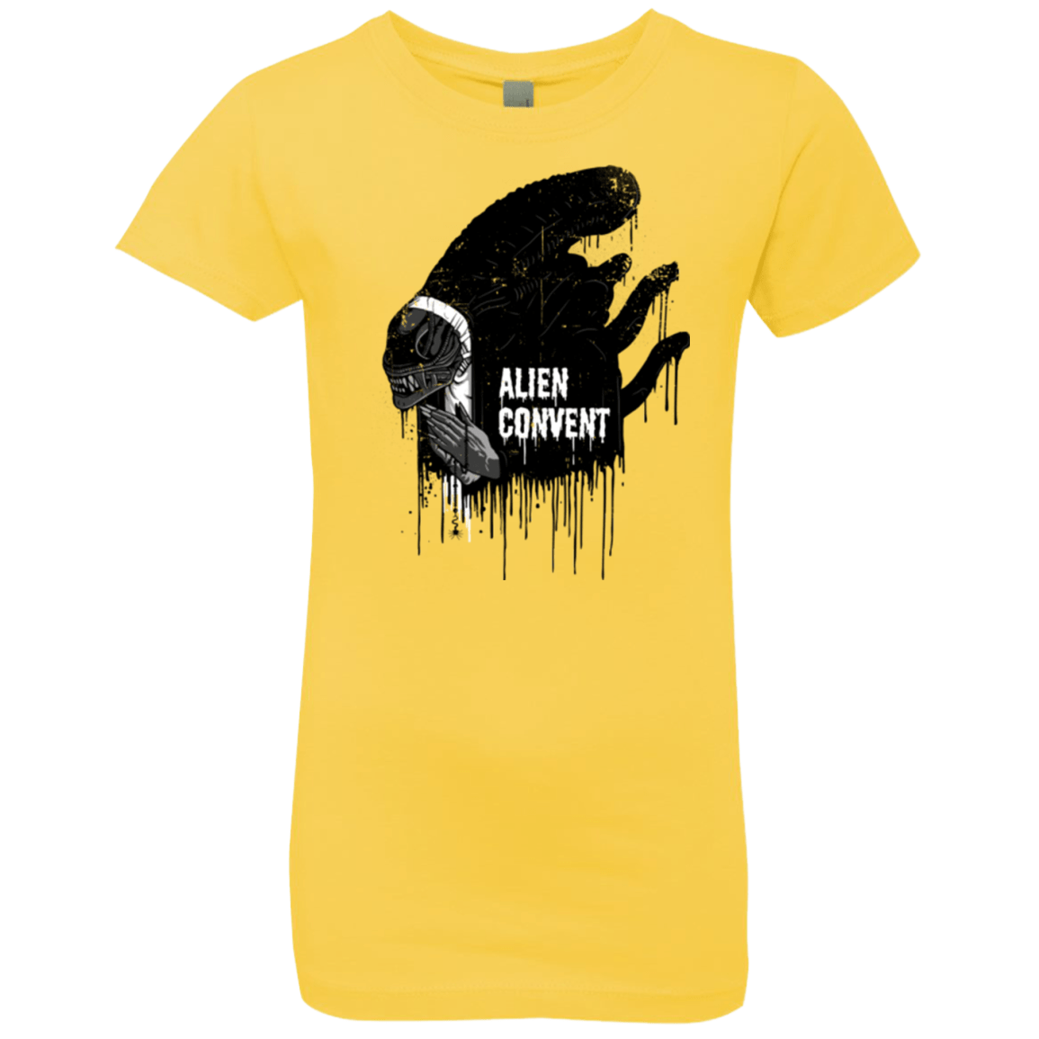 T-Shirts Vibrant Yellow / YXS Alien Convent Girls Premium T-Shirt