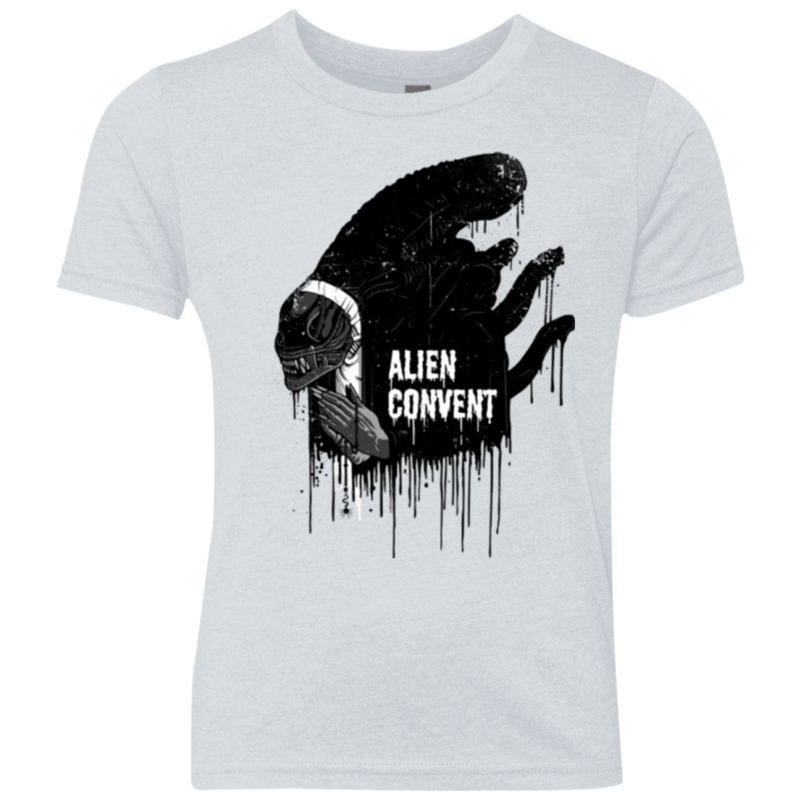 T-Shirts Heather White / YXS Alien Convent Youth Triblend T-Shirt