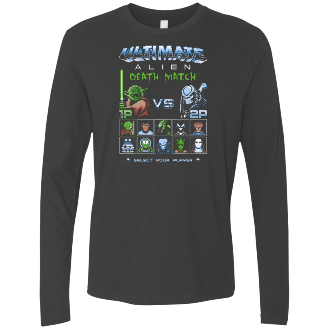 T-Shirts Heavy Metal / Small Alien Death Match Men's Premium Long Sleeve