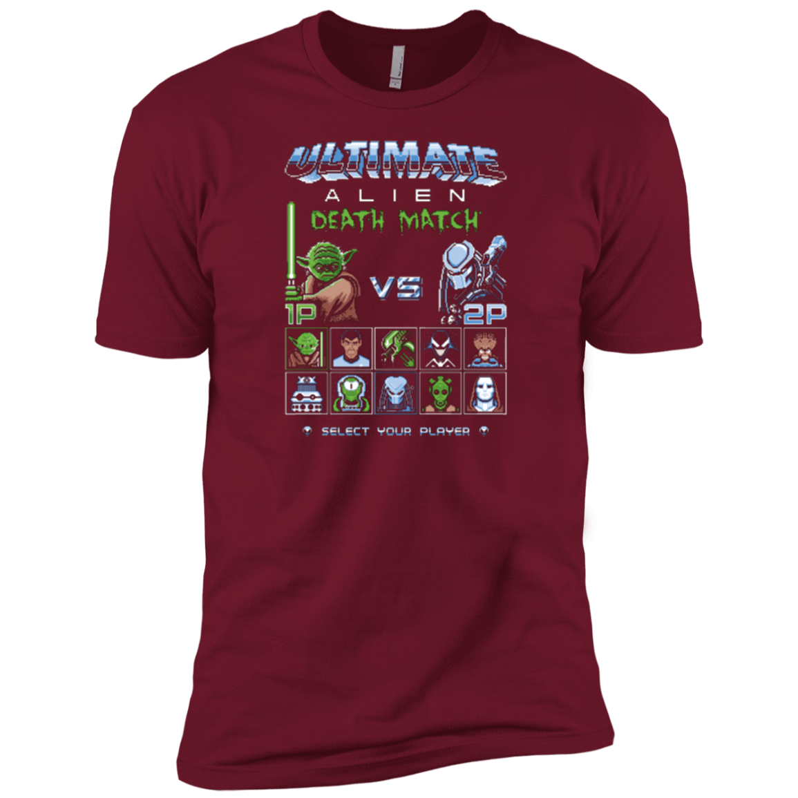 T-Shirts Cardinal / X-Small Alien Death Match Men's Premium T-Shirt