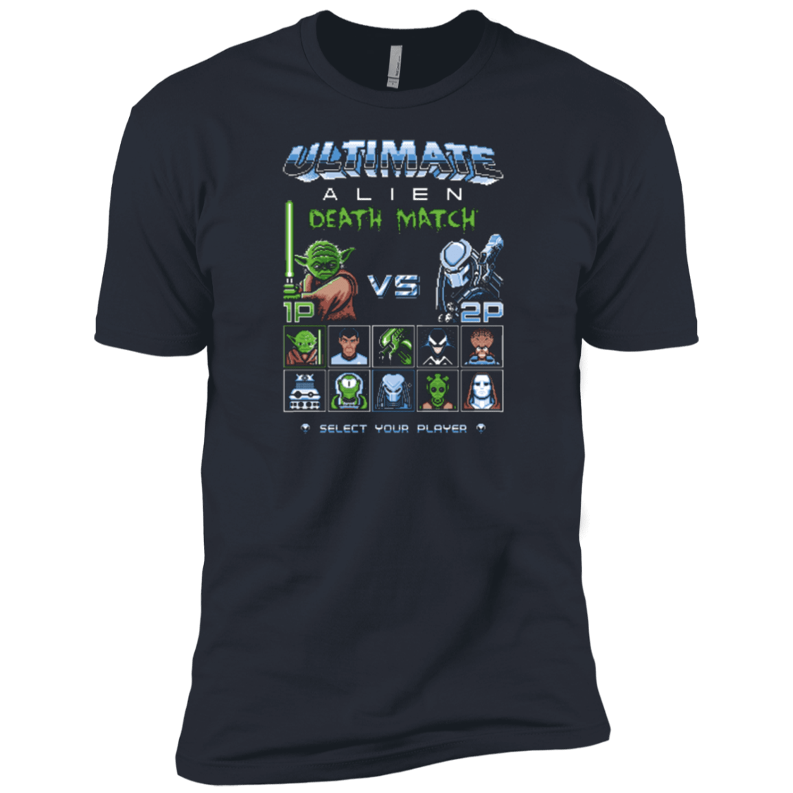 T-Shirts Indigo / X-Small Alien Death Match Men's Premium T-Shirt