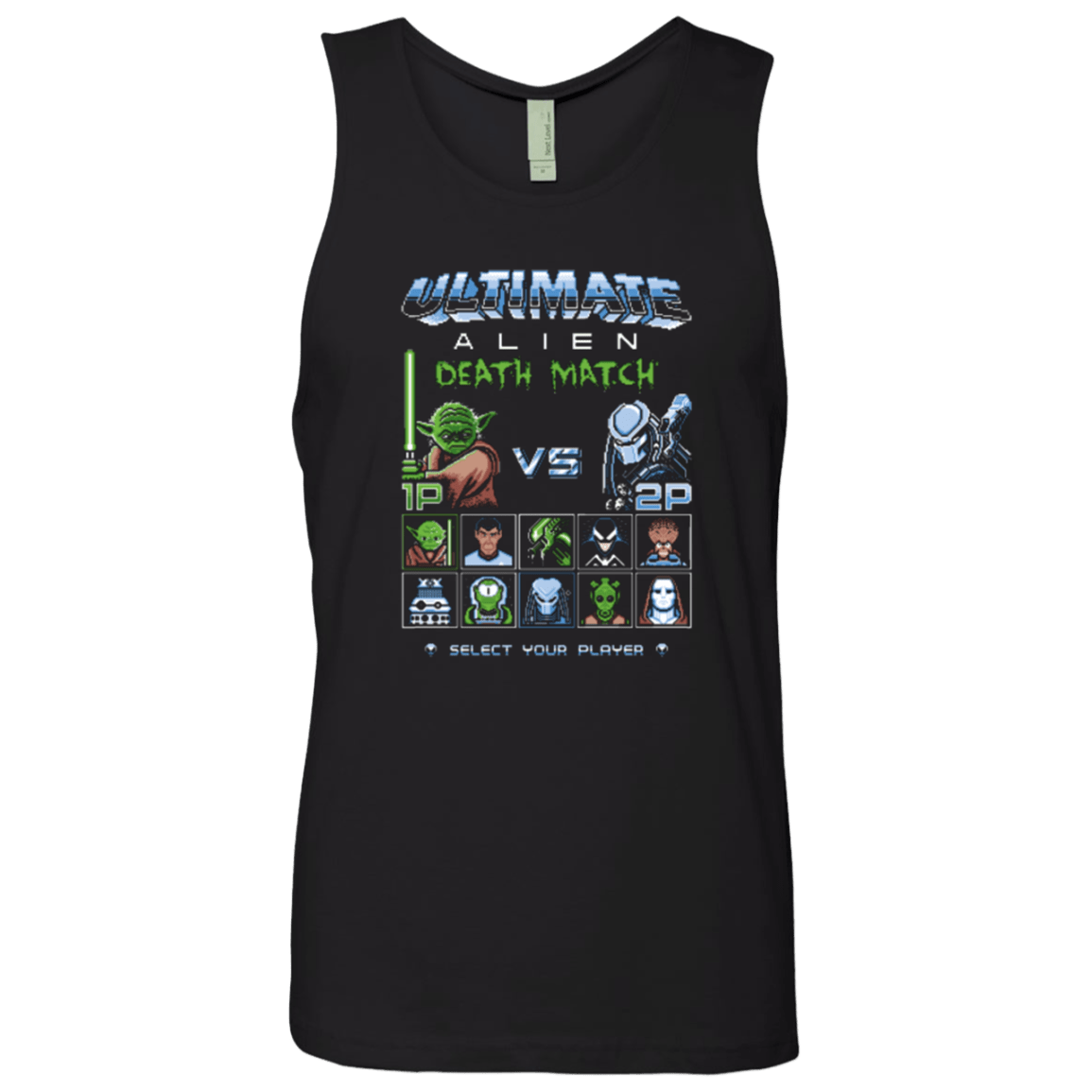 T-Shirts Black / Small Alien Death Match Men's Premium Tank Top