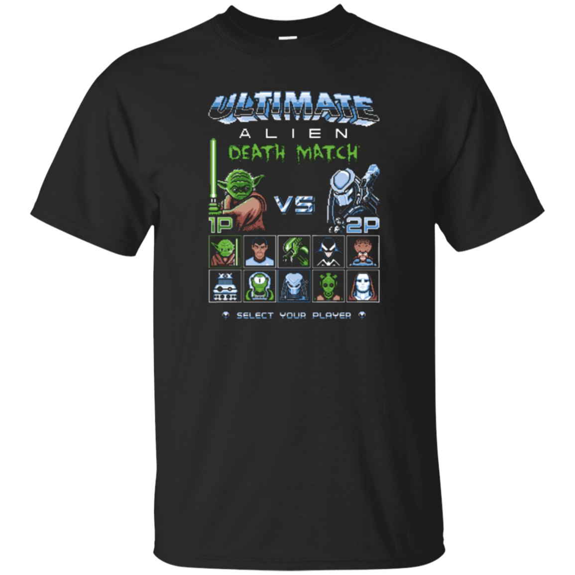 T-Shirts Black / Small Alien Death Match T-Shirt