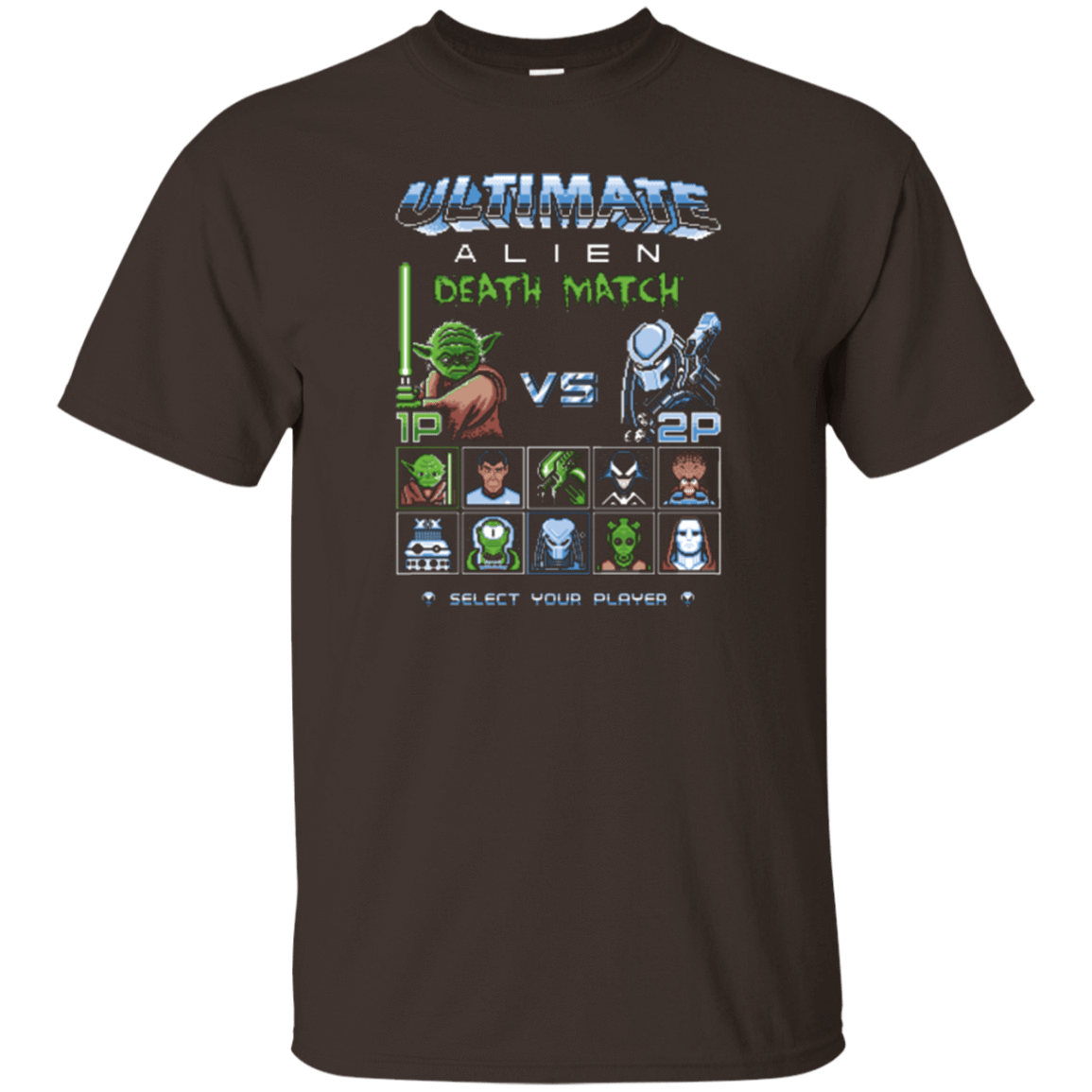 T-Shirts Dark Chocolate / Small Alien Death Match T-Shirt