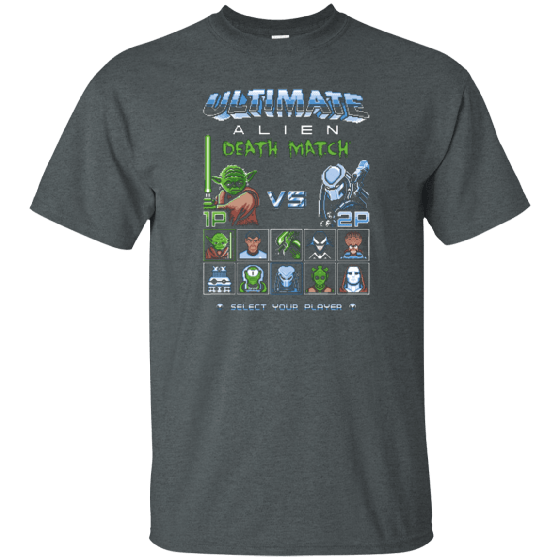 T-Shirts Dark Heather / Small Alien Death Match T-Shirt