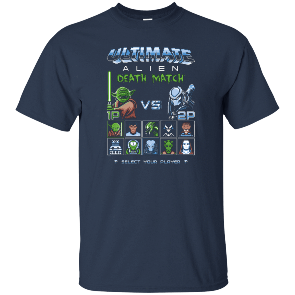 T-Shirts Navy / Small Alien Death Match T-Shirt